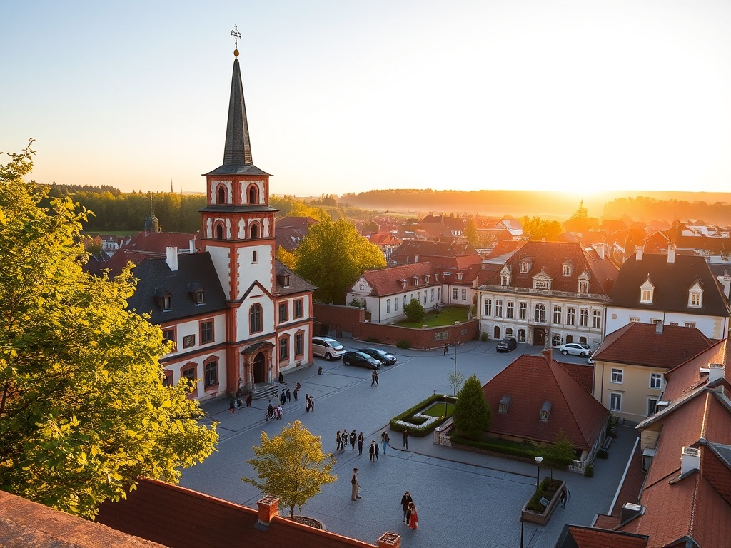 Malowniczy krajobraz leśny w okolicach Józefowa z widoczną ścieżką turystyczną